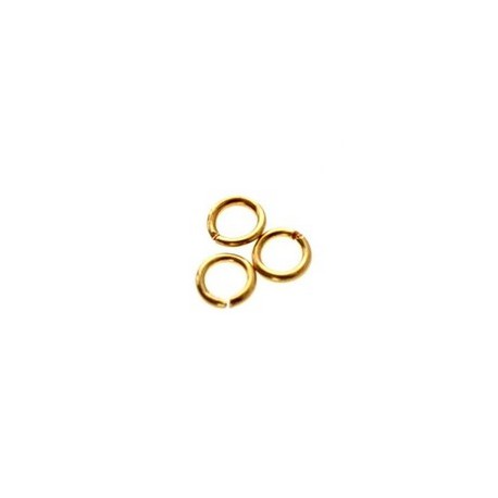 Jumpring 4.5x0.8mm GOLD PLATED 18KT